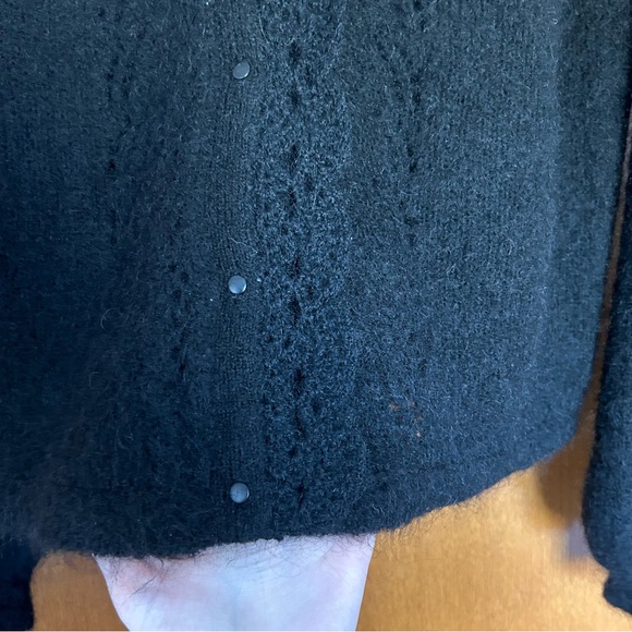 Sezane Angie Black Cardigan Sweater - Picture 5 of 13